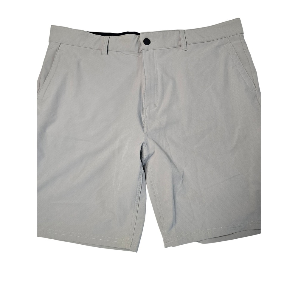 Hurley Mens Hybrid Shorts 40 Gray All Day Walk Shorts 4-Way Stretch Board EUC